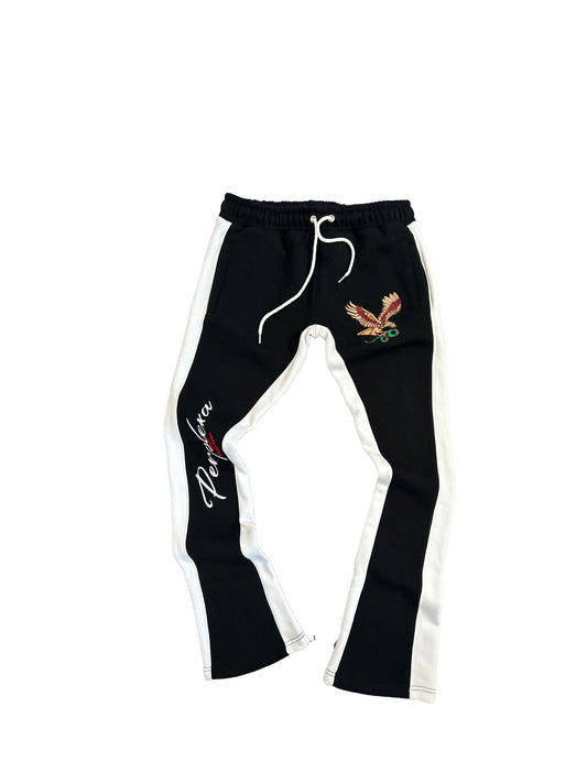 “Noir” Perplexa Atelier Flared Sweatpants